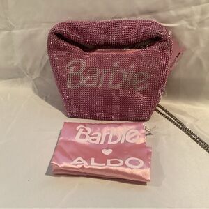 Aldo Barbie Pink glitter bag with duster